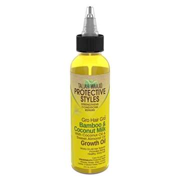 Taliah Waajid Hair Gro Bamboo and Coconut Milk Growth Oil, 4 Oz