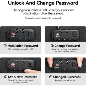 Anti Theft Waterproof Backpack with USB Charging