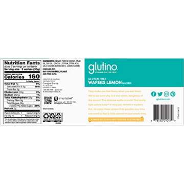 Lemon-Flavored Gluten Free Wafers by Glutino - 7.1 oz