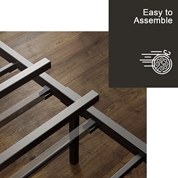 LIKIMIO King Size Bed Frame with Storage Headboard