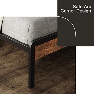 LIKIMIO King Size Bed Frame with Storage Headboard