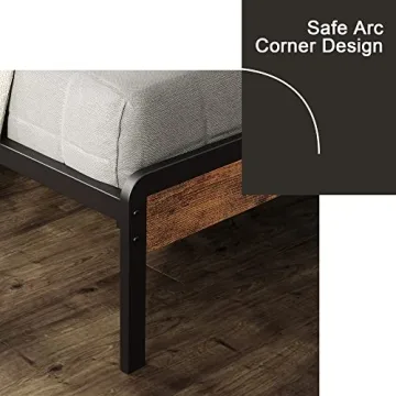 LIKIMIO King Size Bed Frame with Storage Headboard