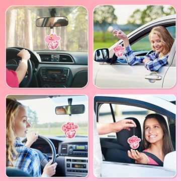 Pecfamly Western Car Accessories, Cute Car Air Freshener, Cute Car Accessories, Car Air Freshener Cute, Pink Air Freshener Cute Air Freshener for Car, Car Fresheners for Women, Air Freshener Car Cute