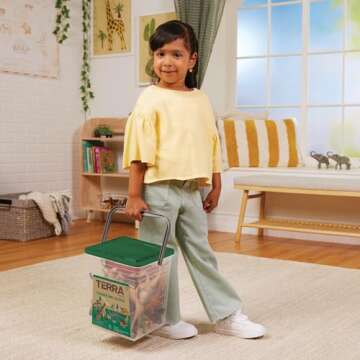 Terra by Battat – 60 Pcs Prehistoric World – Assorted Miniature Dinosaur Toys & Accessories for Kids 3+ – Collectible Plastic Dinosaur Figurines – Birthday Party Supplies & Decorations