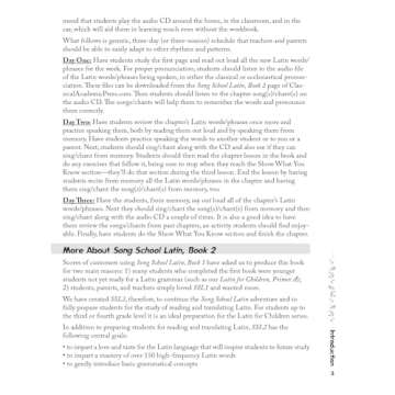 Inspiring Song School Latin Book 2 Teacher's Edition