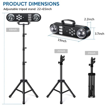 5 in 1 Telbum DJ Lights Set for Party & Events