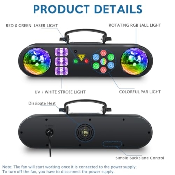 5 in 1 Telbum DJ Lights Set for Party & Events