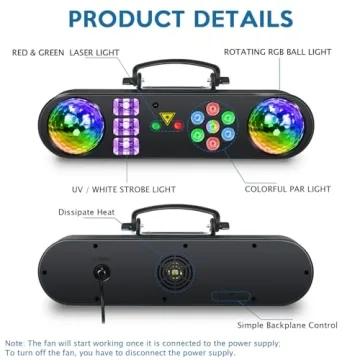 5 in 1 Telbum DJ Lights Set for Party & Events