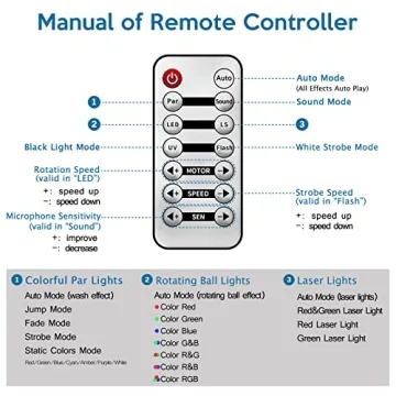 5 in 1 Telbum DJ Lights Set for Party & Events