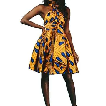 Hoohu Women's Boho Mini Short Dress for Summer Style