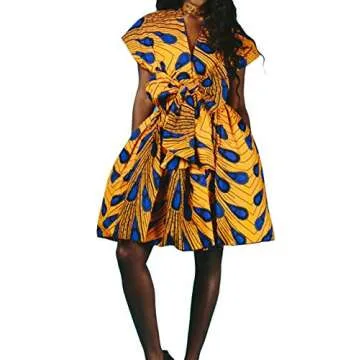 Hoohu Women's Boho Mini Short Dress for Summer Style