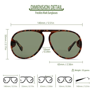 Trendy Retro Aviator Sunglasses for Men and Women