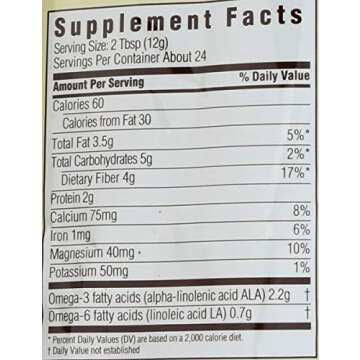 Spectrum Essentials Organic Ground Chia Seed, 10 Oz