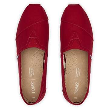 Stylish TOMS Men's Canvas Classic Alpargata Red Size 11