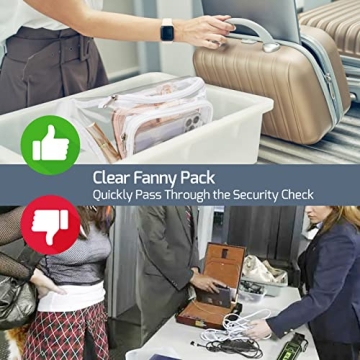 Veckle Clear Fanny Pack for Concerts & Events - Stylish and Durable