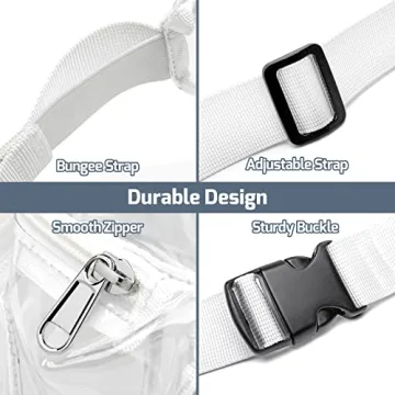 Veckle Clear Fanny Pack for Concerts & Events - Stylish and Durable