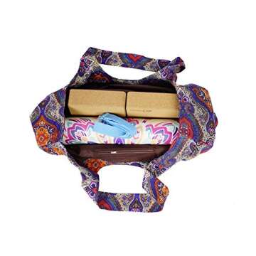 Aozora Yoga Mat Bag Large Yoga Mat Tote Sling Carrier with Pockets Fits Mats with Multi-Functional S...