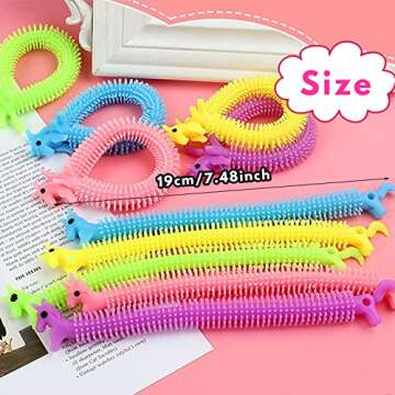 20 Pack Stretchy String Fidget Toys,Sensory Fidget Stretch Toys,Sensory Noodle Strings for Kids Adul...