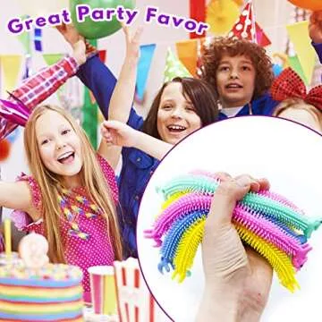 20 Pack Stretchy String Fidget Toys,Sensory Fidget Stretch Toys,Sensory Noodle Strings for Kids Adults Stress Relief,Party Favors