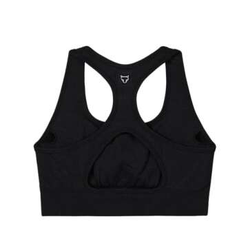 TomTiger Sports Bras for Women High Impact Racerback Removable Padded Seamless Yoga Workout Activewe...