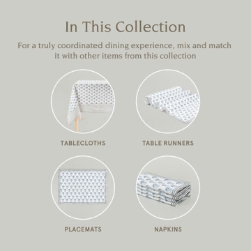 Stunning Hand-Blocked Table Runner by Over & Back  -  Elegant Dining Decor