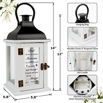 Sympathy Memorial Lantern for Loss of Father Gifts