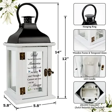 Sympathy Memorial Lantern for Loss of Father Gifts