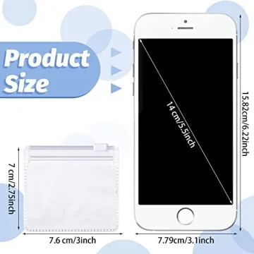 Nuanchu 24 Pack Clear Pill Pouch Bags for Meds and Storage