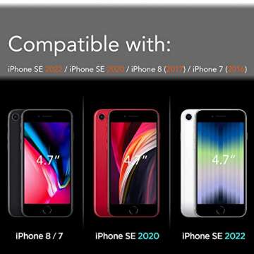 TEAM LUXURY Shockproof for iPhone SE Case for iPhone 8 Case for iPhone 7 Case [Impact Resist] Rugged Anti-Scratch Protective Case Designed for iPhone SE 8 7 Phone Cases 4.7 Inch, (Green)