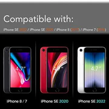 TEAM LUXURY Shockproof for iPhone SE Case for iPhone 8 Case for iPhone 7 Case [Impact Resist] Rugged Anti-Scratch Protective Case Designed for iPhone SE 8 7 Phone Cases 4.7 Inch, (Green)