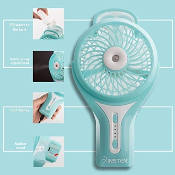 Insten Mini Misting Handheld Fan for Travel and Festivals