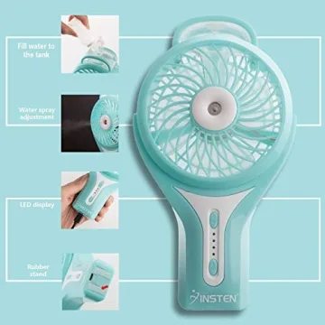Insten Mini Misting Handheld Fan for Travel and Festivals
