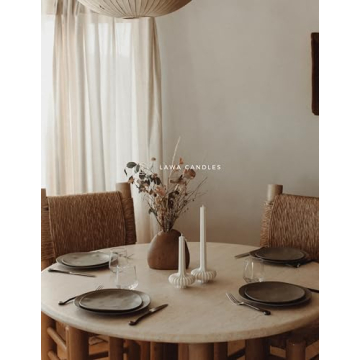 LAWA Pumpkin Base Soy Candles - Elegant Home Decor Gift Idea