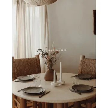 LAWA Pumpkin Base Soy Candles - Elegant Home Decor Gift Idea