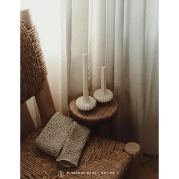 LAWA Pumpkin Base Soy Candles - Elegant Home Decor Gift Idea