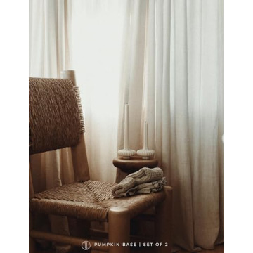 LAWA Pumpkin Base Soy Candles - Elegant Home Decor Gift Idea