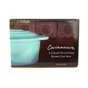 Cocinaware 5.2 quart Dutch Oven Enamel Cast Iron