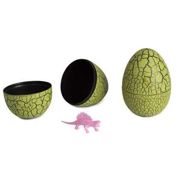 12 Pack Dinosaur Eggs with Mini Dinosaur Figures in Jurassic Dino Egg- Easter Eggs Basket Stuffers for Party Kids Easter Gift - Dinosaur Toys Party Favors