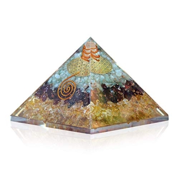 Orgonite Crystal Orgone Pyramid for Wealth and Prosperity