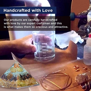 Orgonite Crystal Orgone Pyramid for Wealth and Prosperity