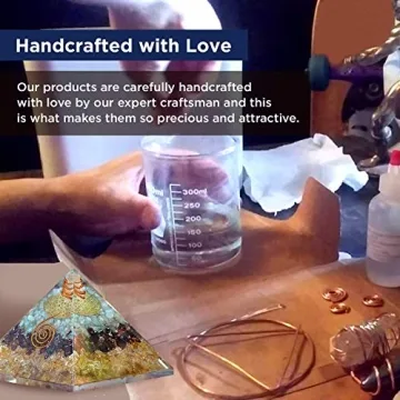 Orgonite Crystal Orgone Pyramid for Wealth and Prosperity