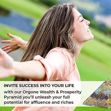 Orgonite Crystal Orgone Pyramid for Wealth and Prosperity