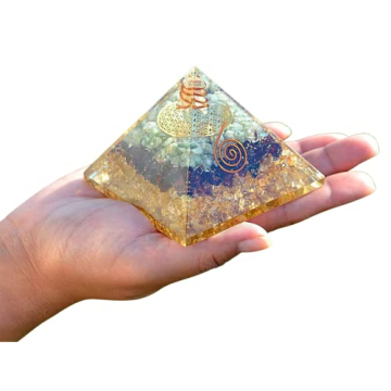 Orgonite Crystal Orgone Pyramid for Wealth and Prosperity
