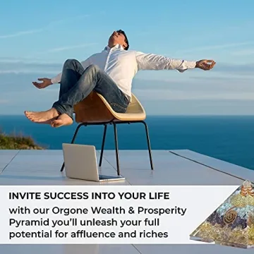 Orgonite Crystal Orgone Pyramid for Wealth and Prosperity