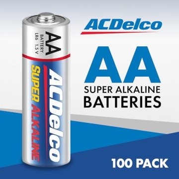 ACDelco 100-Count AA Batteries with 10-Year Shelf Life