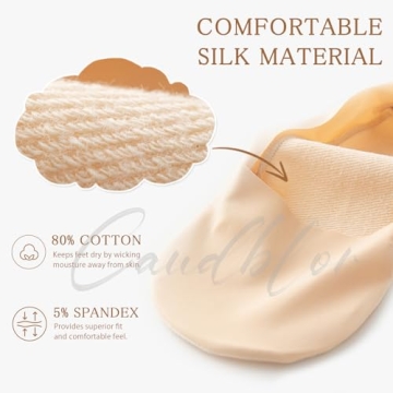 Caudblor Thin No Show Socks for Ultimate Comfort