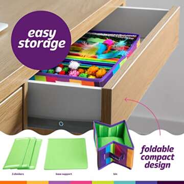 Dan&Darci Creative Craft Kit for Kids with Storage