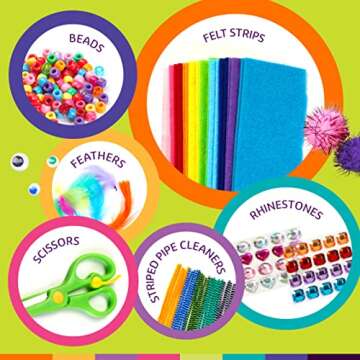 Dan&Darci Creative Craft Kit for Kids with Storage