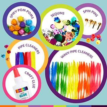 Dan&Darci Creative Craft Kit for Kids with Storage