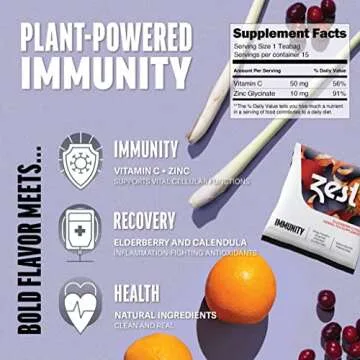 Zest High Caffeine Energy Herbal Tea - Variety Sampler Pack